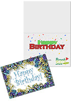 Customized Ringed in Ribbons Birthday Cards