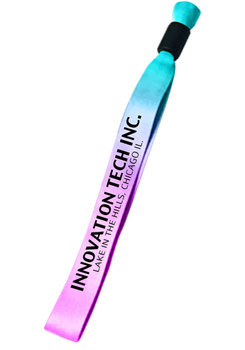 0.50" Sublimated Event Wristband with Locking Bead
