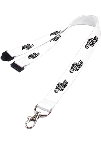 0.62" Polyester Lanyard with Safety Breakaway