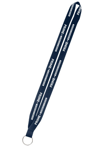 Personalized 0.75 In. Polyester Lanyards with Sewn Metal Split-Rings