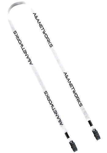 1/2 Cotton Double Bulldog Clip Lanyards | SULC12M2-MA1