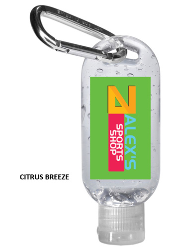 1.9 oz Hand Sanitizers with Carabiner