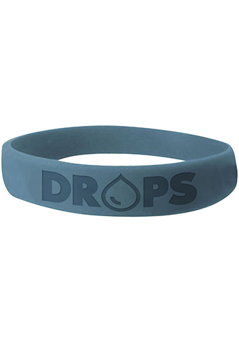 1 Inch Embossed Silicon Wristband | IDWEM01
