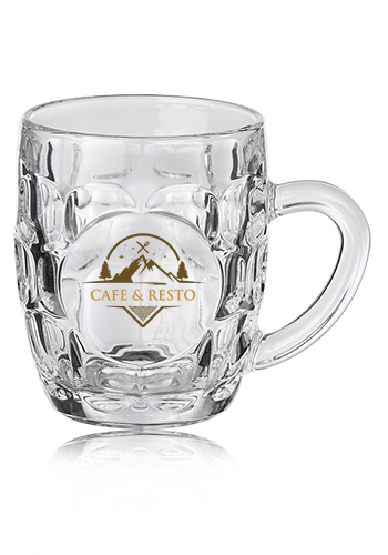10 oz. ARC Britannia Glass Beer Mugs