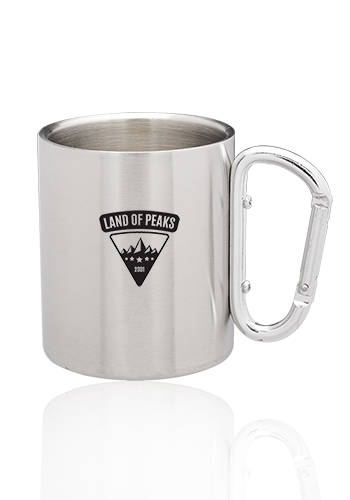 Insulated and with Carabiner handle for easy attachment Personalized Laser engraved stainless steel mug with Pirate and Rum theme