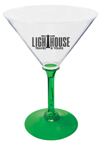 Promotional 10 oz. Plastic Martini Glasses
