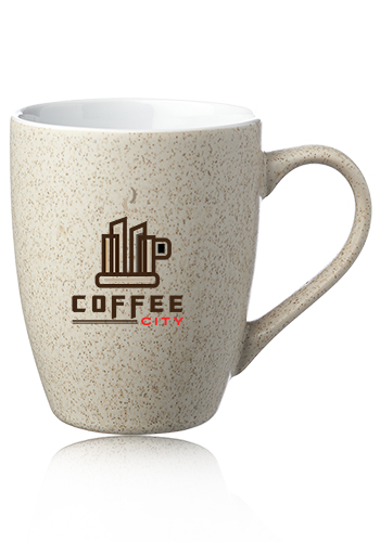 10 oz. Sesame Speckled Two Tone Coffee Mugs | CM1029