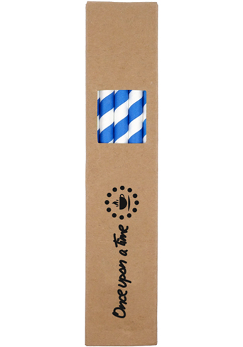 10 Pack Biodegradable Paper Straws In Paper Box | TKSTRAW102