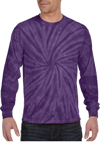 Tie-Dye Adult 5.4 oz Cotton Long Sleeve T-Shirt | CD2000