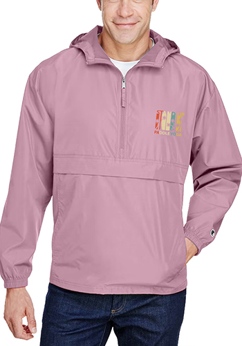 Wholesale Champion Adult Packable Anorak Quarter Zip Jacket