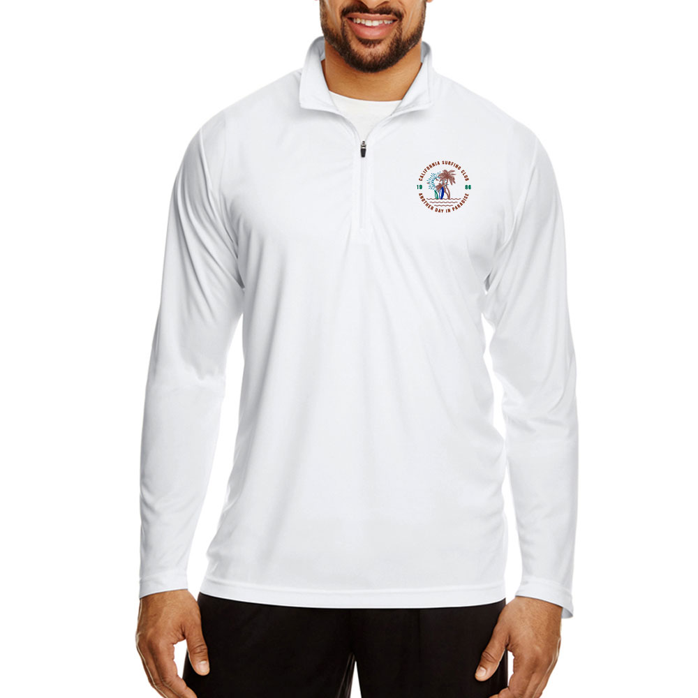 Team 365 Mens Zone Performance Quarter Zip Shirts | TT31