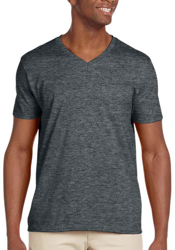 Customized Gildan Adult Softstyle V-Neck T-shirts | G64V - DiscountMugs