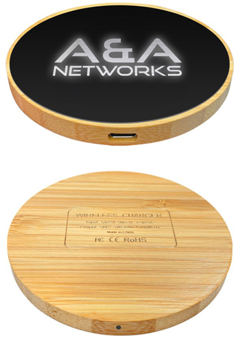 10W Wireless Bamboo Charging Pad