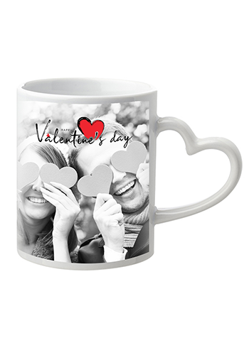 11 oz. Full Color Heart Handle Mugs  | S7102H