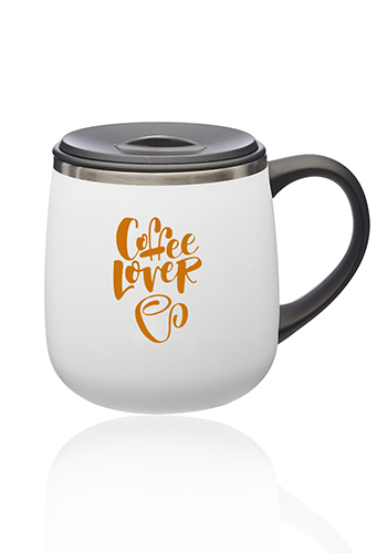 11 oz. Stainless Steel Coffee Mugs with Lid | TM375