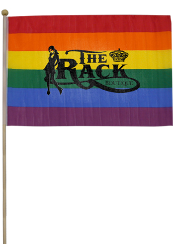 Rainbow Plastic Flags
