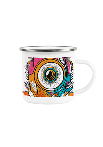 12 oz Fine Stainless Steel Enamel Cups