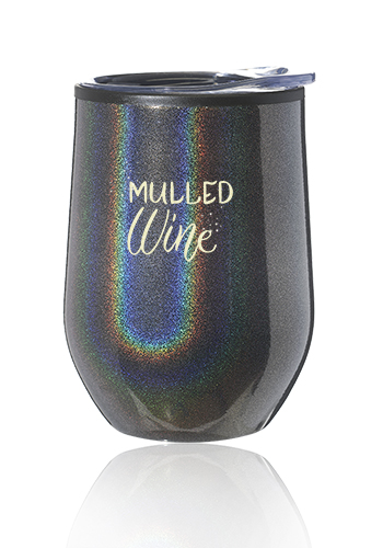 12 oz. Iridescent Stemless Wine Glasses with Lid | SW47I