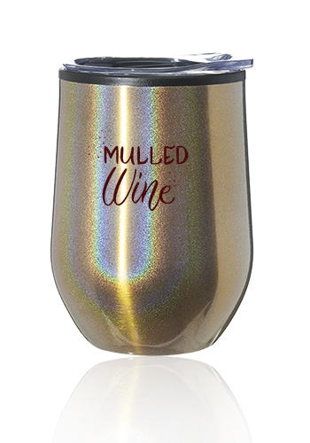 12 oz. Iridescent Stemless Wine Glasses with Lid | SW47I