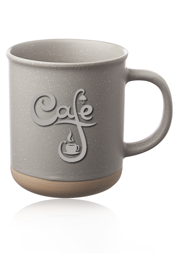 Personalized 13.5 oz. Aurora Speckled Clay Coffee Mugs