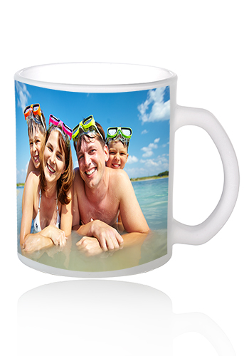 11.5 oz. Full Color Frosted Glass Coffee Mugs | S5213