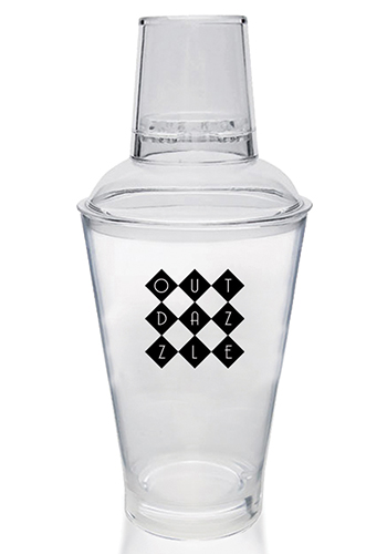 14 oz. Clear Plastic Cocktail Shakers | HWSKCT14