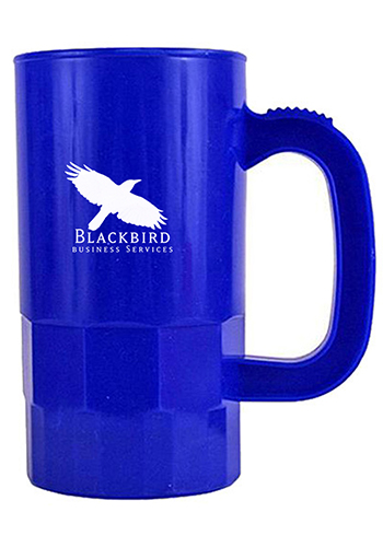 24 oz Blue Beer Mug — Express UU Bar Ranch