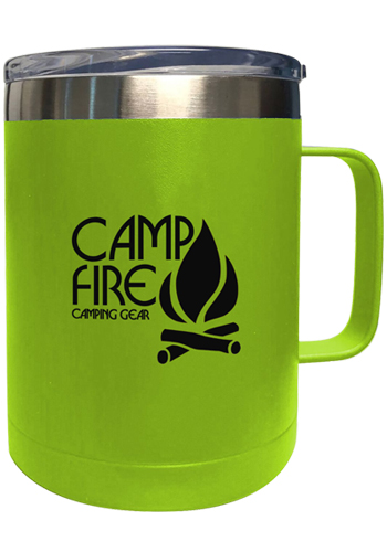 14 oz Stainless Steel Camping Mug | EDMUG440