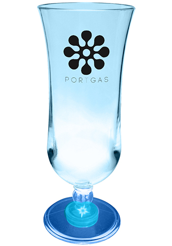 15 oz. Lighted Stem Plastic Hurricane Glasses | HWBH15