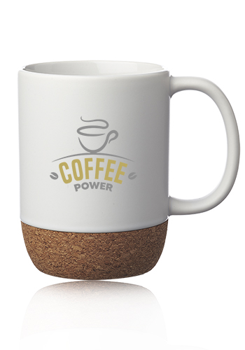 15 oz Matte Cork Bottom Ceramic Mugs | CM1034