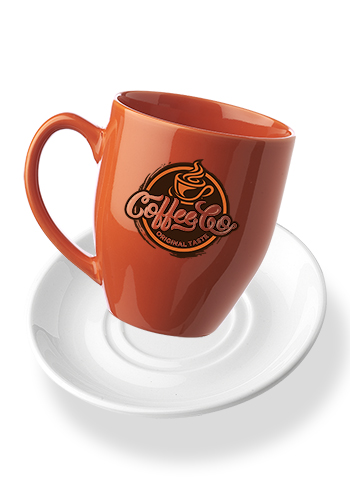Bistro Glossy Coffee Mugs