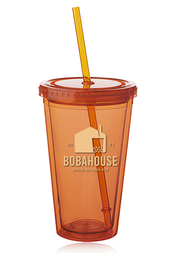 Promotional The Pioneer - 16 Oz. Insulated Straw Tumbler With Flex Straw  $2.14