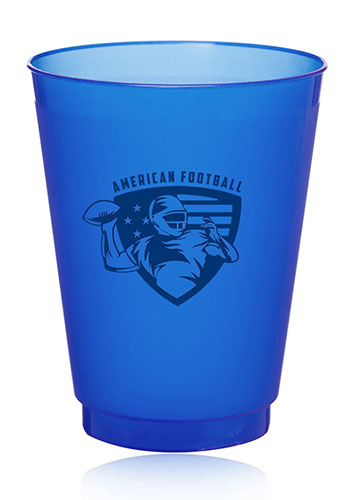 Frosted Plastic Stadium Cup 16 oz. Set of 10, Bulk Pack