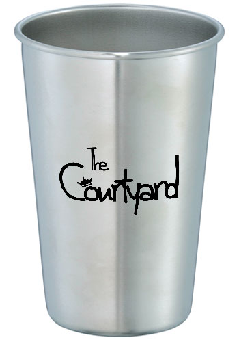 16 oz Growl Stainless Pint Glasses | LE162439