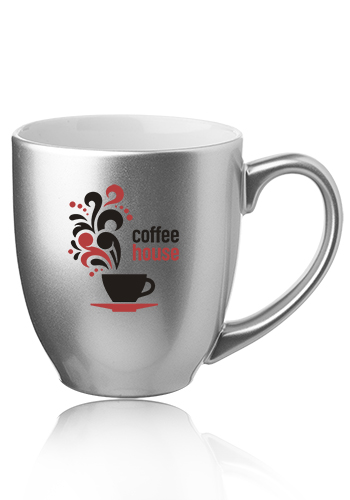16 oz. Metallic Bistro Coffee Mugs | 5000M