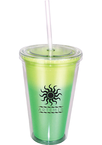 Promotional 16 oz. Mood Victory Tumblers With Straw