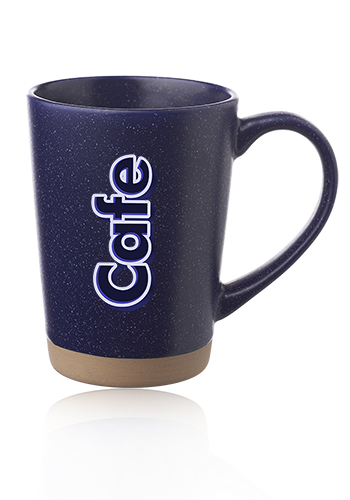 Personalized 13.5 oz. Aurora Speckled Clay Coffee Mugs