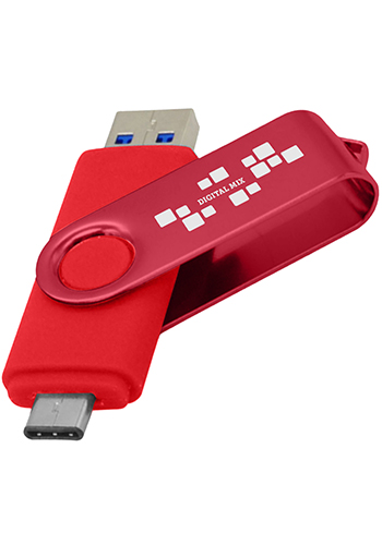 Wholesale 16GB Multi-Port Type C USB Swivel Flash Drive