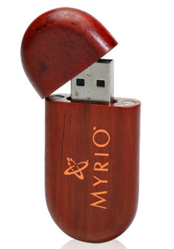16GB Oval Wood Flash Drives | USB02516GB