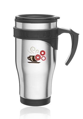 #ST19 16oz Sporty Stainless Steel Travel Mugs