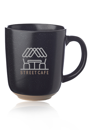 Personalized 17 oz. Ocean Pines Speckled Clay Bistro Mugs