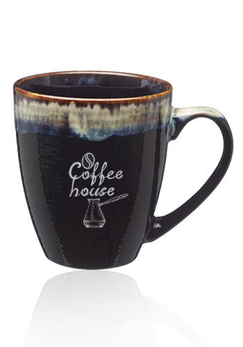 17 oz. Water Color Drip Ceramic Personalized Mugs | CM1019
