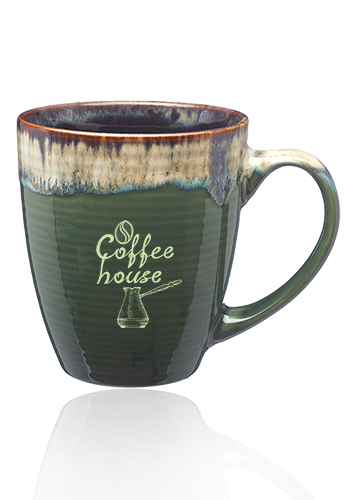 17 oz. Water Color Drip Ceramic Personalized Mugs | CM1019
