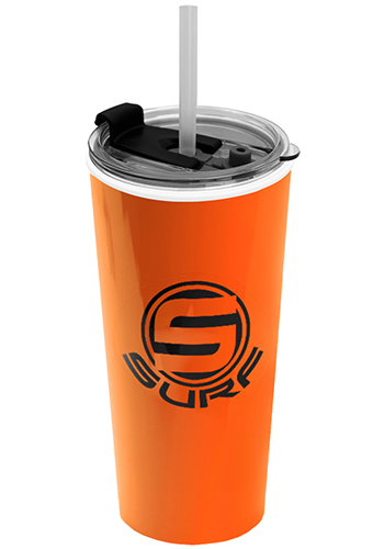 Personalized 18 oz The Roadmaster Travel Tumbler with 2-in-1 Lid