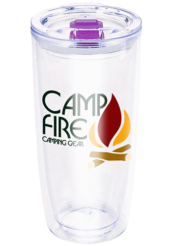 Promotional 19 oz Everest Clarity Tumbler with Insert