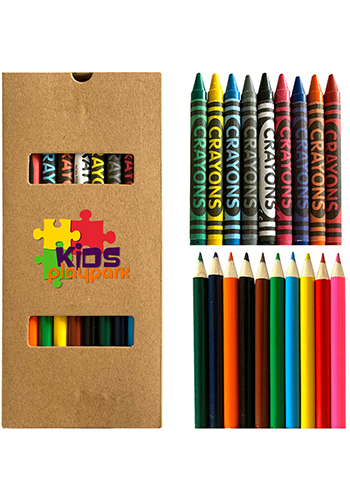 19 Piece Crayon and Pencil Set | X20442