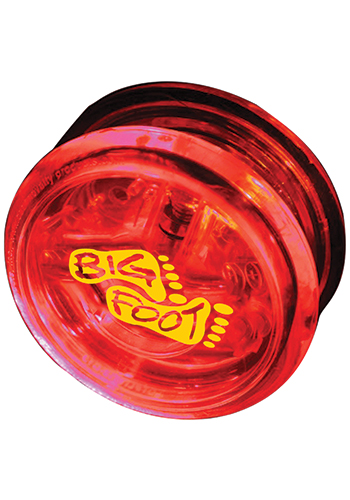 2 3/8-in. Clear with Red LED Yo-Yos | WCLIT349