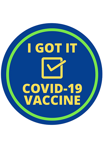 2 in. I Got It COVID-19 Vaccine Sticker | DLVACCINE1