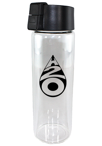 20 oz. Durable Clear Glass Bottles Flip Lid| AK68120