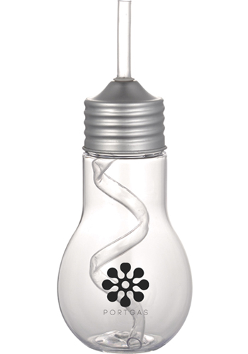 Light Bulb Tumblers with Straw
